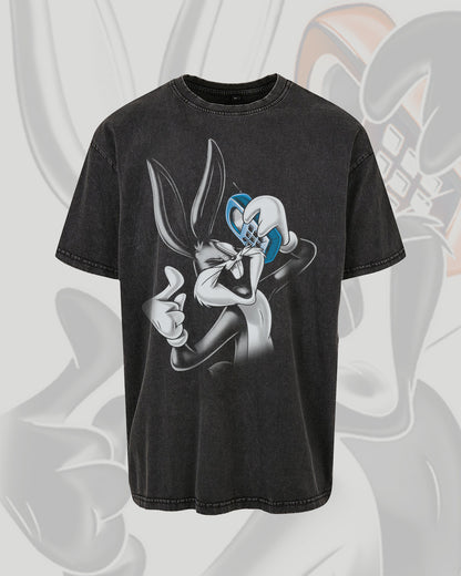 LOONEY TUNES BUGS PHONE WASHED OVERSIZED TEE