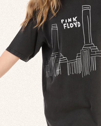 PINK FLOYD BATTERSEA POWER STATION WASHED OVERSIZED TEE