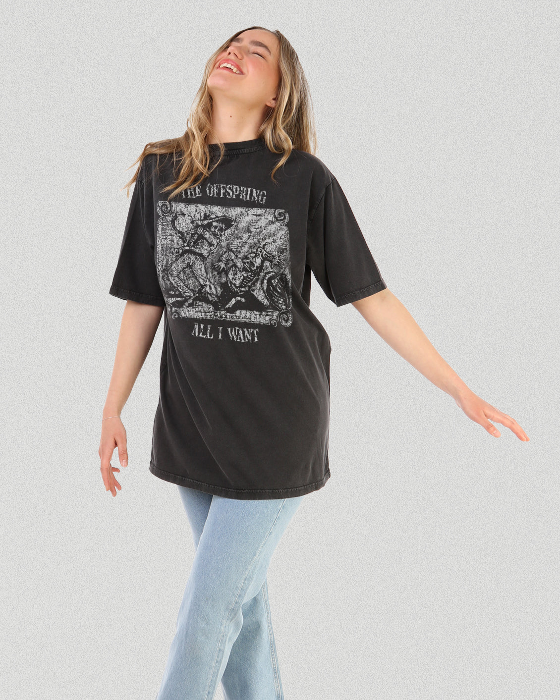 THE OFFSPRING ALL I WANT PREMIUM WASHED OVERSIZED TEE