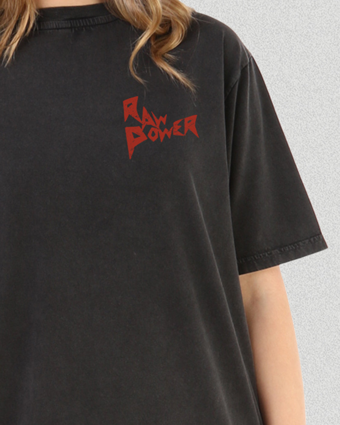 IGGY POP RAW POWER WASHED OVERSIZED TEE