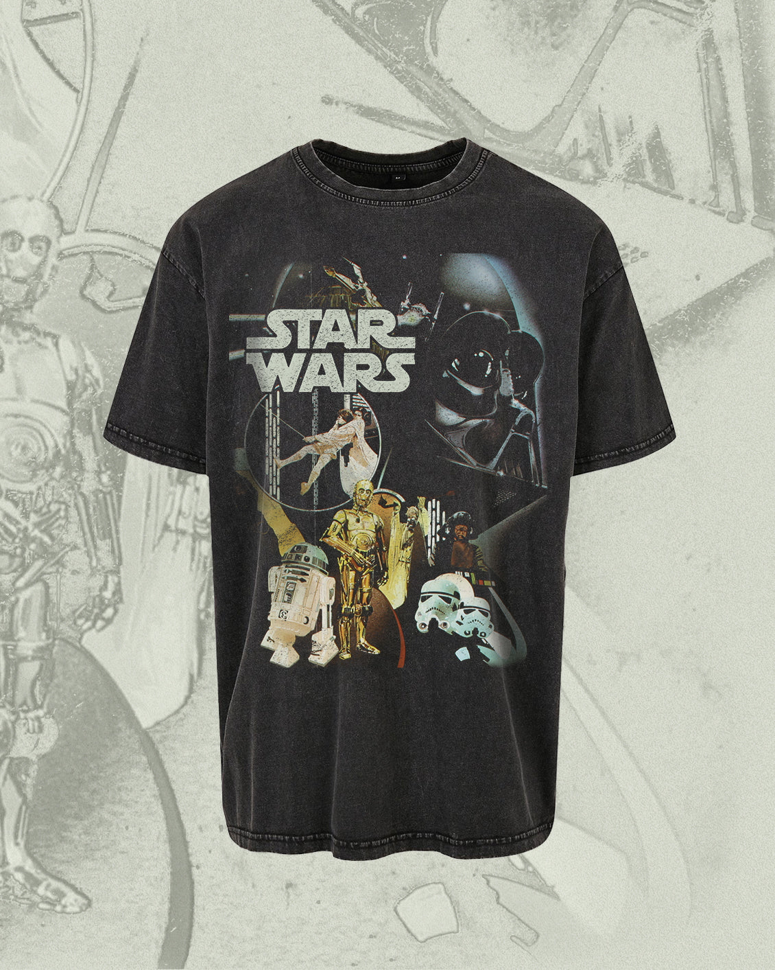 STAR WARS NEW VINTAGE  WASHED OVERSIZED TEE