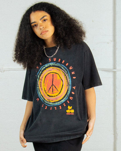 WOODSTOCK LOVE AND PEACE TEE