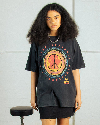 WOODSTOCK LOVE AND PEACE TEE