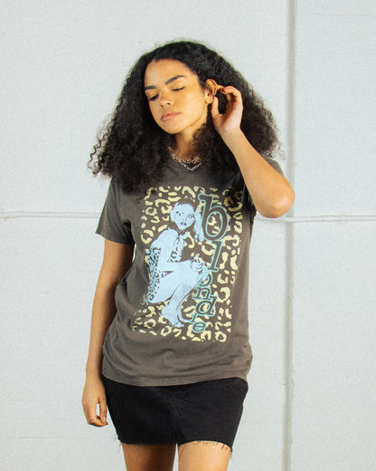 BLONDIE LEOPARD MIC TEE