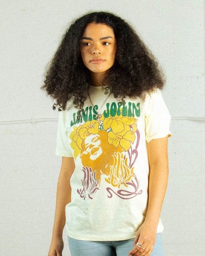 JANIS JOPLIN FLOWERS BOX TEE